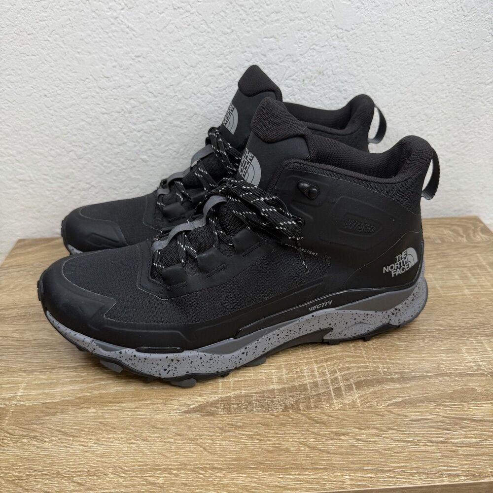 The North Face Men's Vectiv Exploris Mid Futurelight Boots Size 14 Black Outdoor